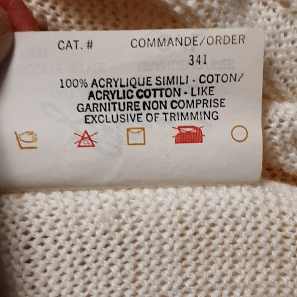 Vintage Lillian Two Piece Short Sleeve Top & Skirt Size Large Beige Floral Edge - Picture 8 of 8